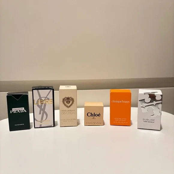 Luxury Fragrance minis (set of 6 pieces)
